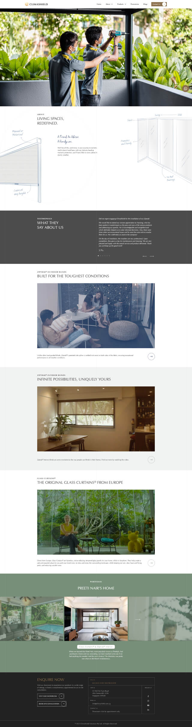 Clima Shield Web page