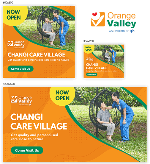 orange valley ad banner logo