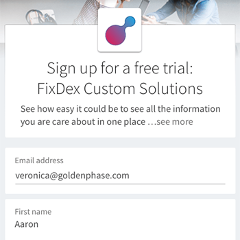 FixDex Sign up