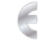 Letter E silver icon