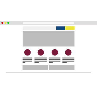 Changing website interface gif