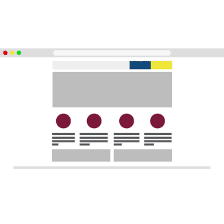 Changing website interface gif