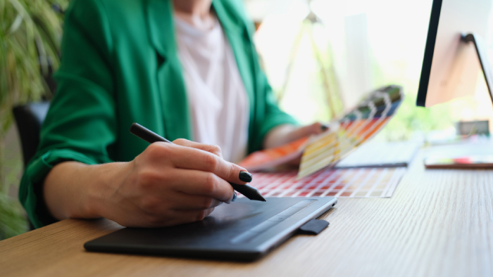 Working with in house graphic designer