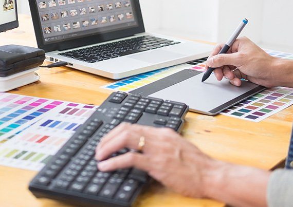 Digital art landing image